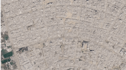 Nieuwe Google Maps-beelden tonen verwoesting Gaza: hele wijken verdwenen