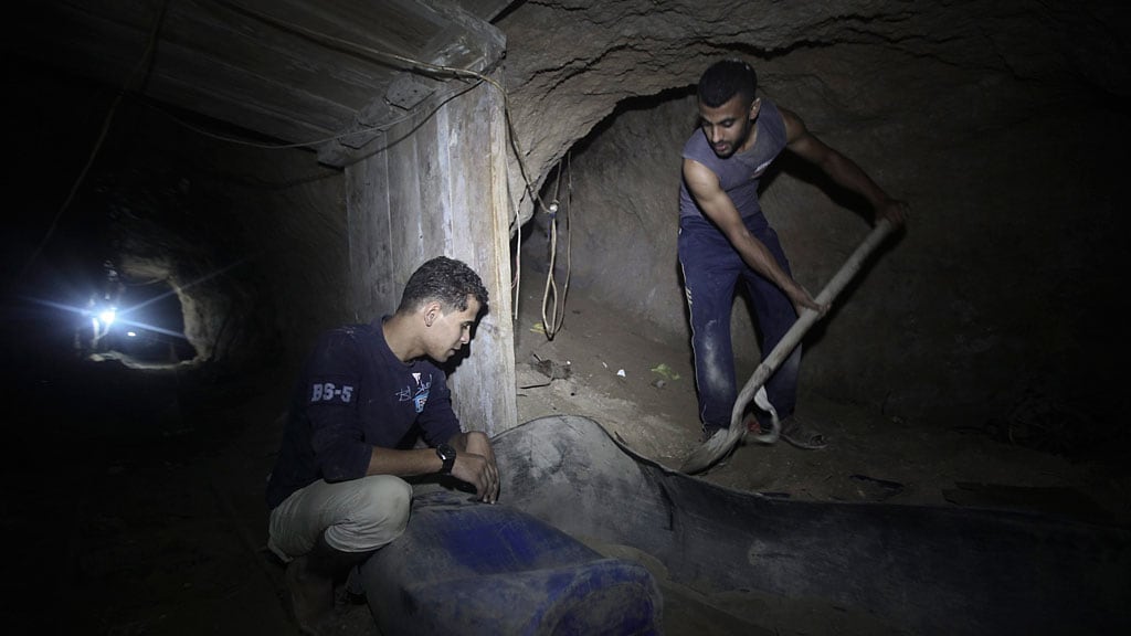 Smokkeltunnel tussen Egypte en Gaza