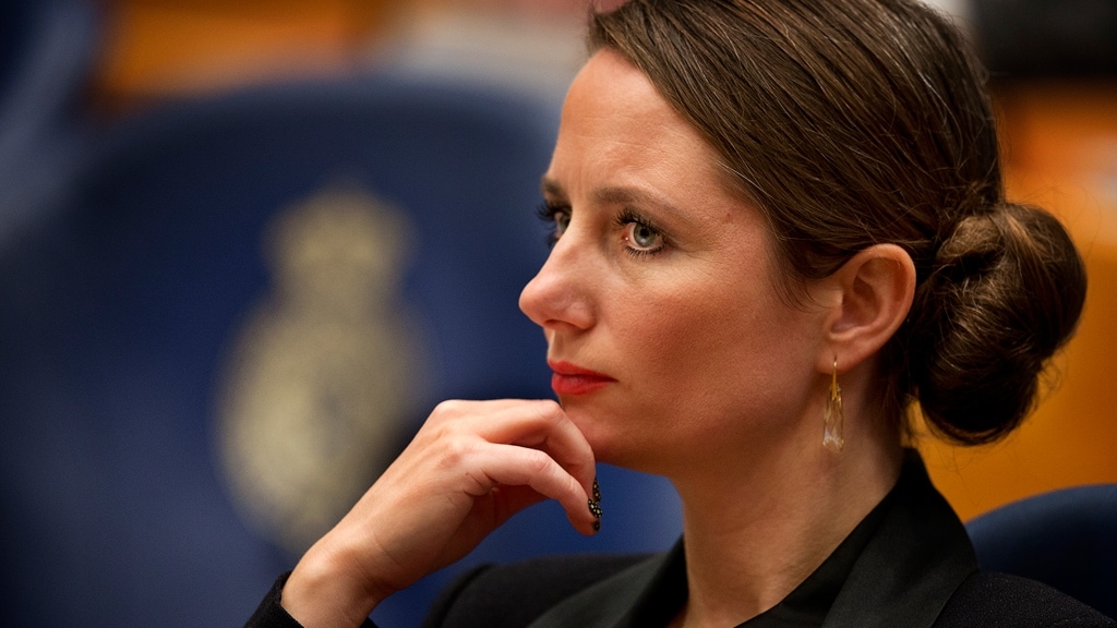 Tweede Kamerlid Fleur Agema van de PVV. "Eerst zien dan geloven."