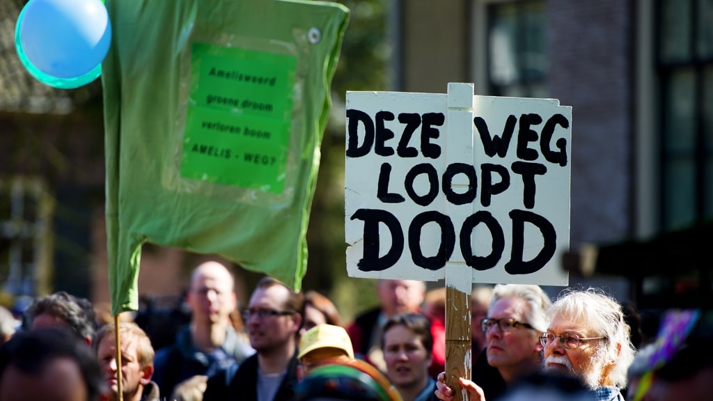 Zeker duizend mensen bij protest Amelisweerd