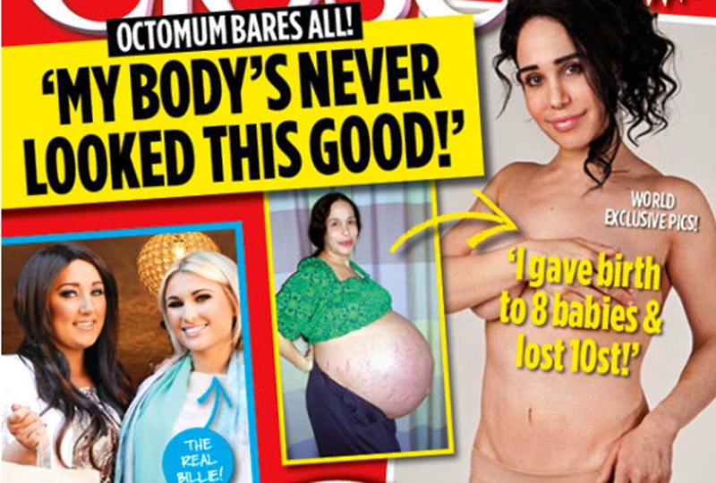 Octomom gaat uit de kleren