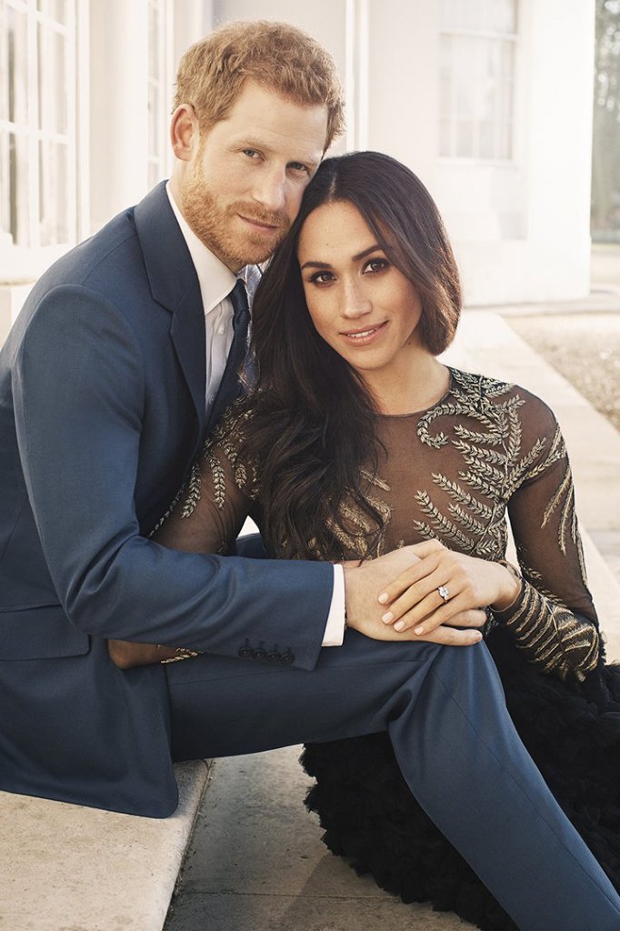 Meghan Markle in een jurk van Ralph and Russo