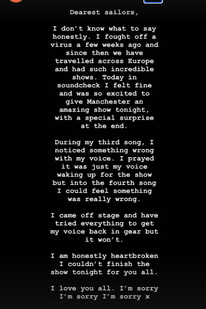 Instagram Story Sam Smith