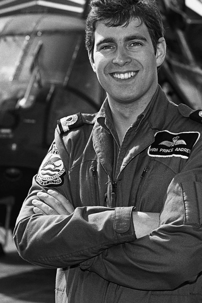 Prince Andrew during the Falkan War in 1982, Getty images