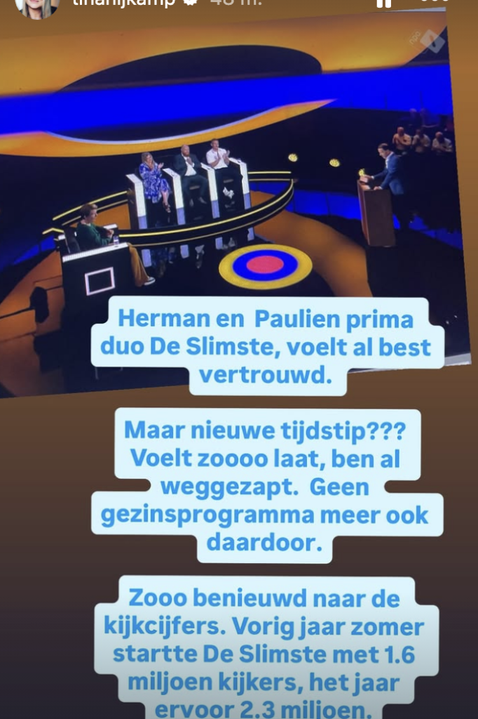 Tina Nijkamp over De Slimste Mens