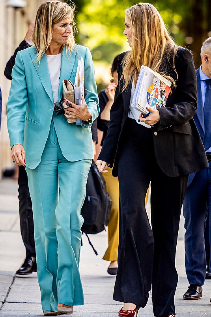 Koningin Máxima en prinses Amalia