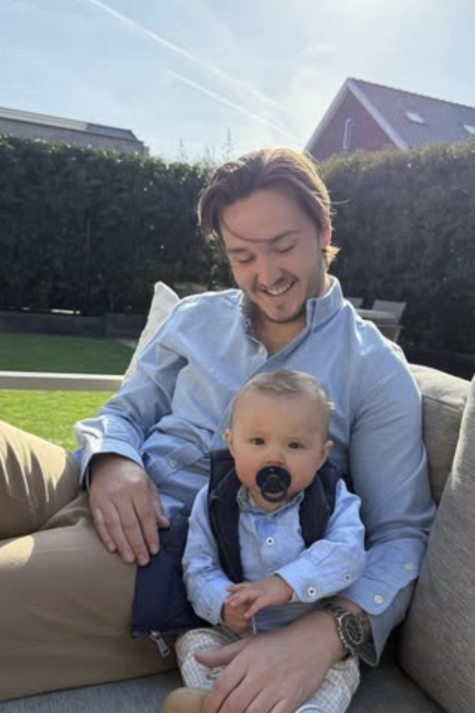 Maxim Froger met zoon Mateo