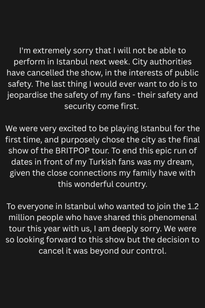 Instagram Story Robbie Williams