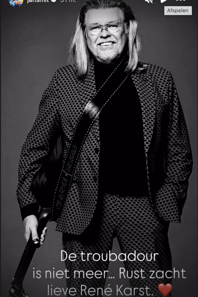 Jan Smits' reactie op overlijden René Karst
